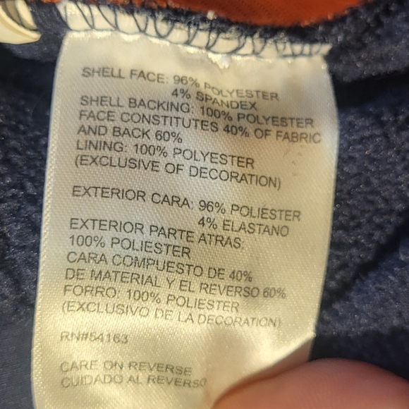 Chicago Bears Mens Size XL NFL Softshell Full Zip Jacket Navy Blue Football - Picture 4 of 9